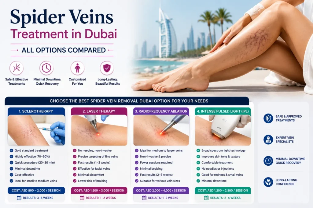 spider veins treatment in dubai