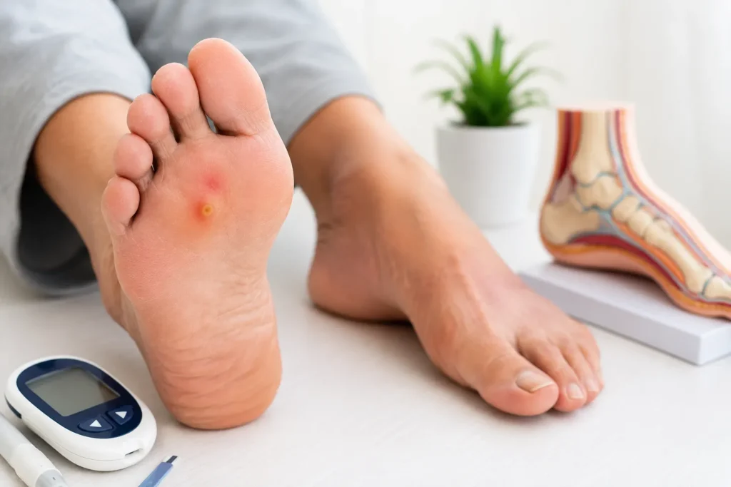 diabetic foot early stages